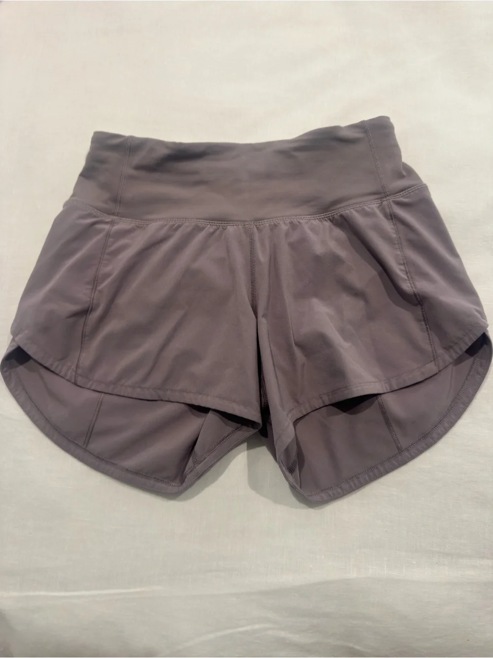 lululemon athletica High-Waist Athletic Skort Shorts — Mauve Gray